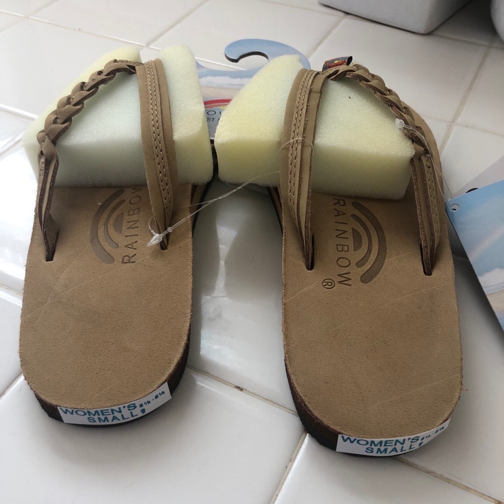 Rainbow Braided Sandals